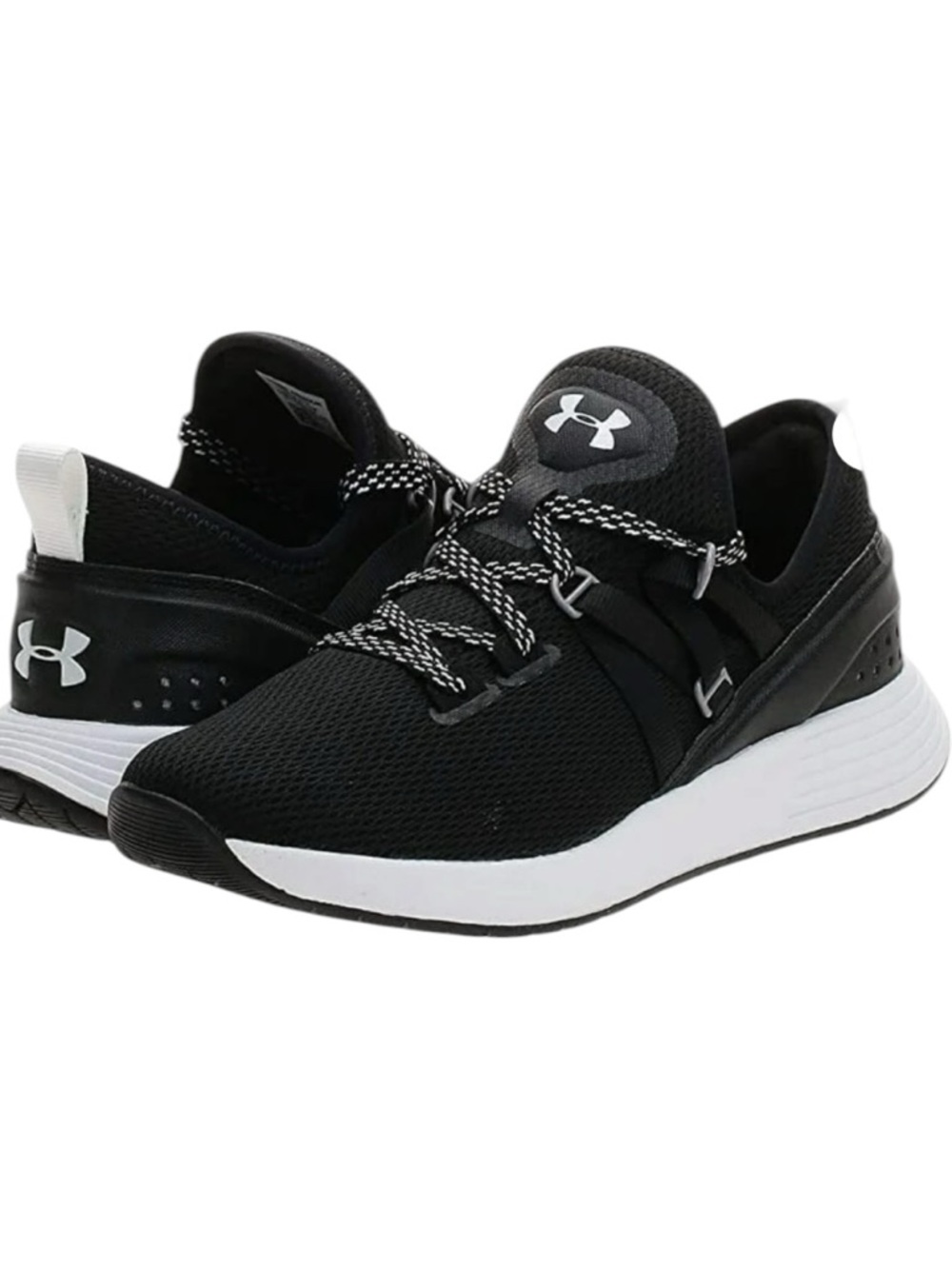 Under Armour Breathe Trainer Black White Mesh Sneakers - Women's Size 8 - Picture 9 of 9